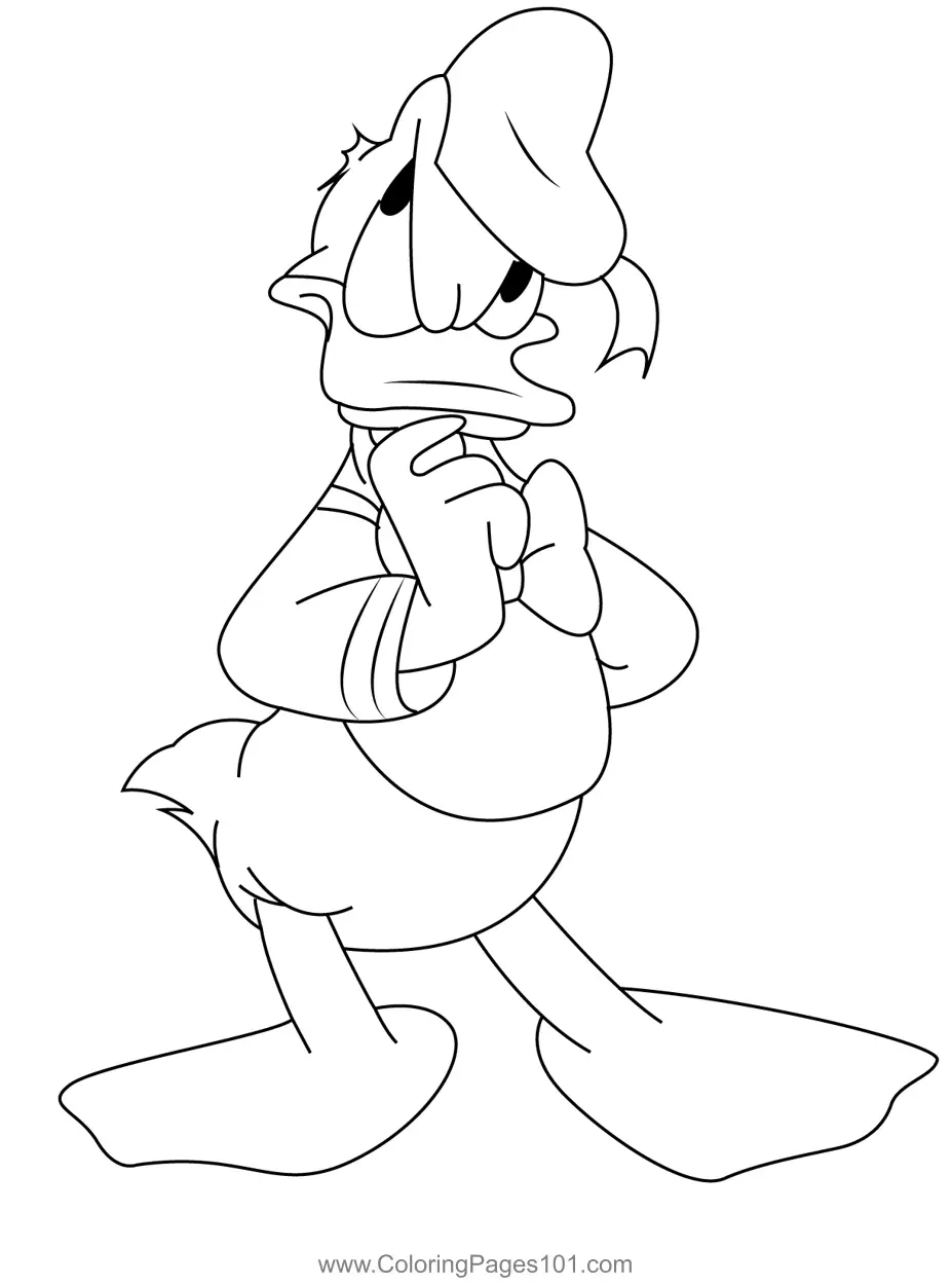 Donald Duck Coloring Pages 10