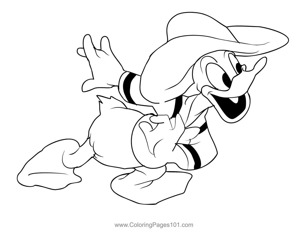 Donald Duck Coloring Pages 11