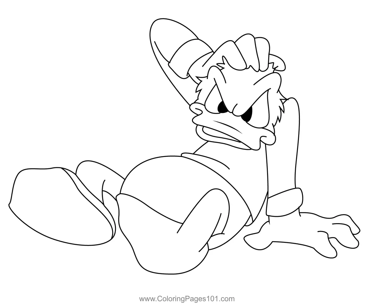 Donald Duck Coloring Pages 2