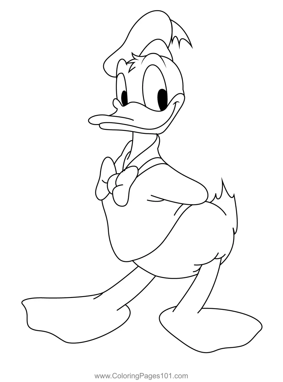 Donald Duck Coloring Pages 3