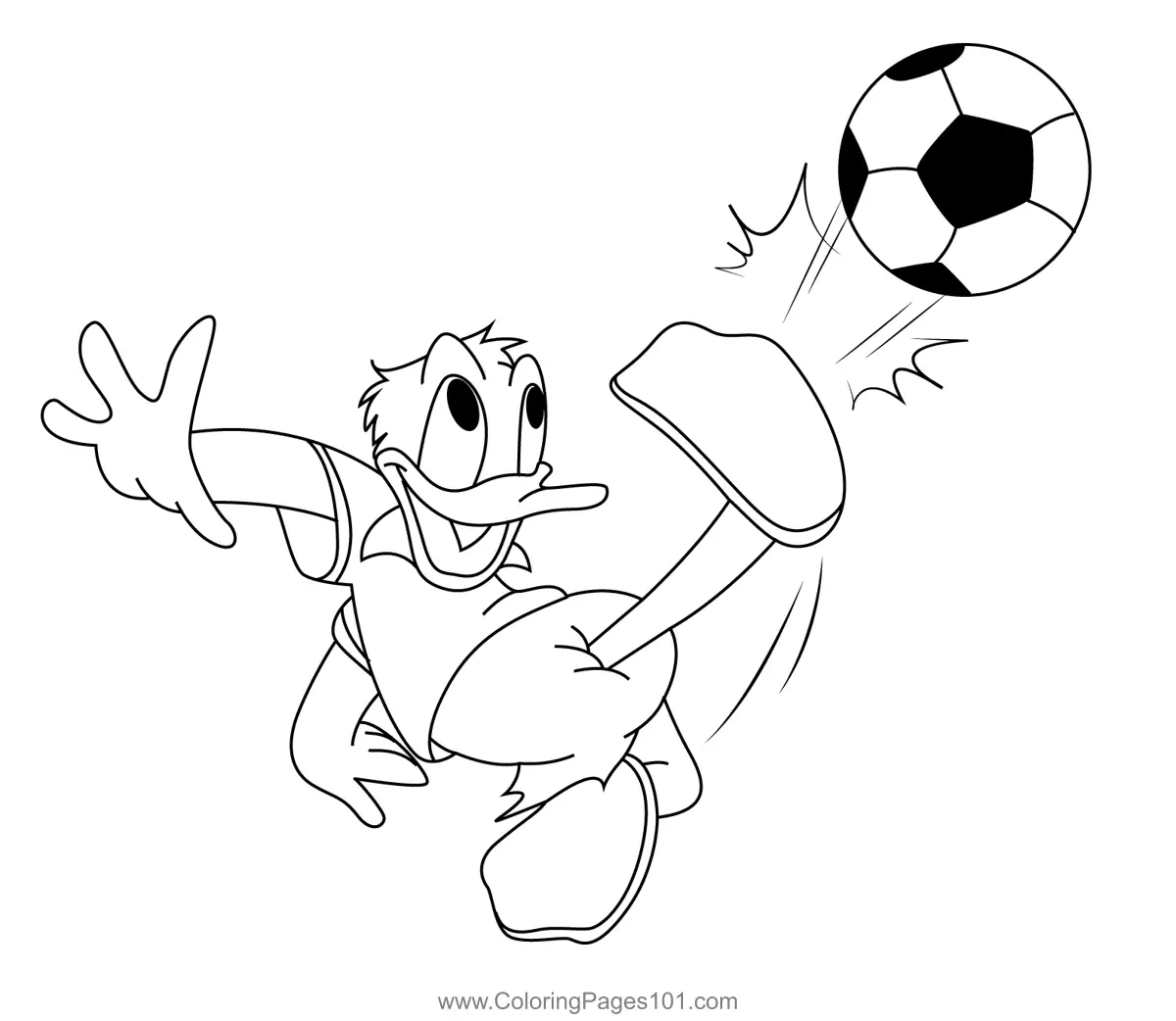 Donald Duck Coloring Pages 6