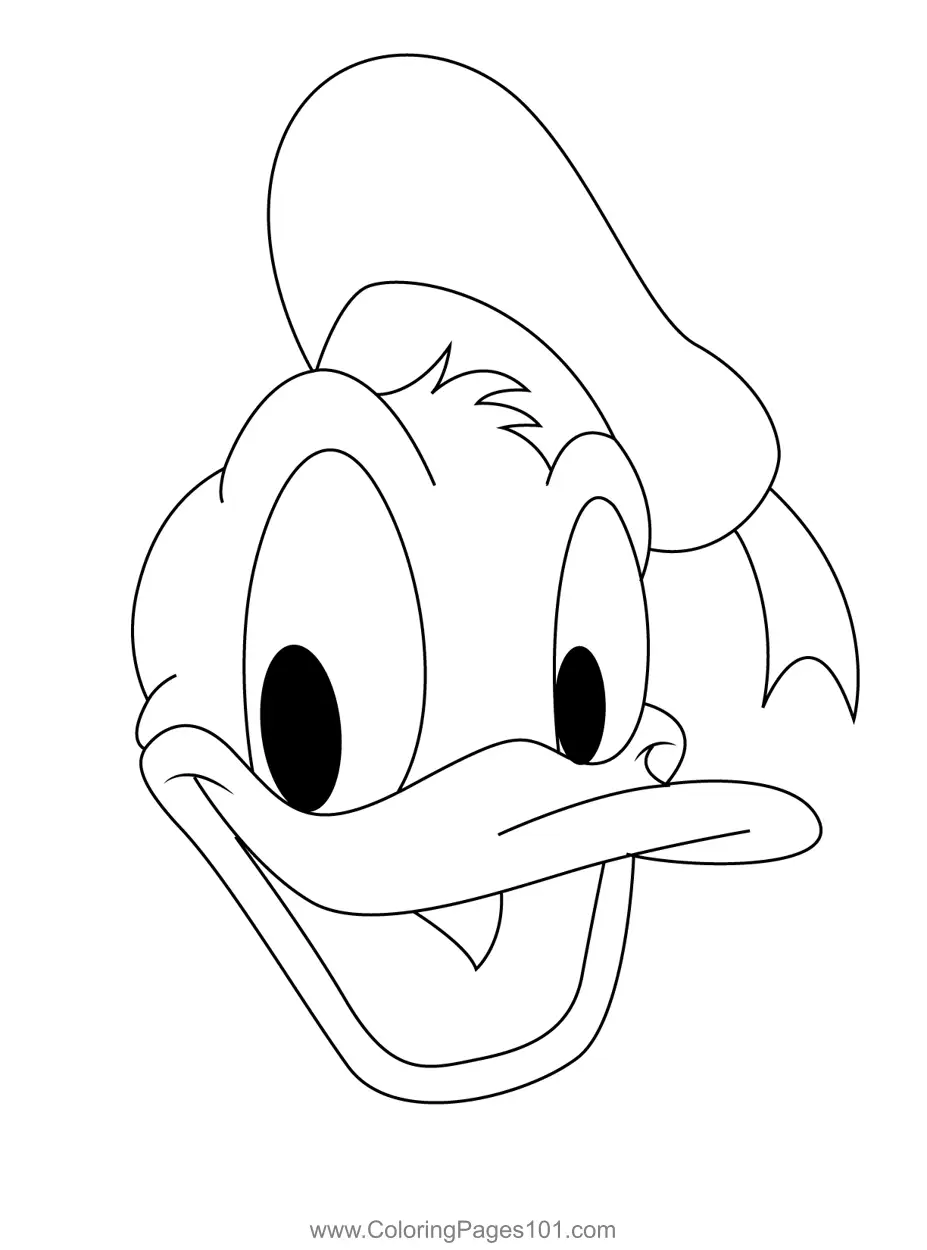 Donald Duck Coloring Pages 7