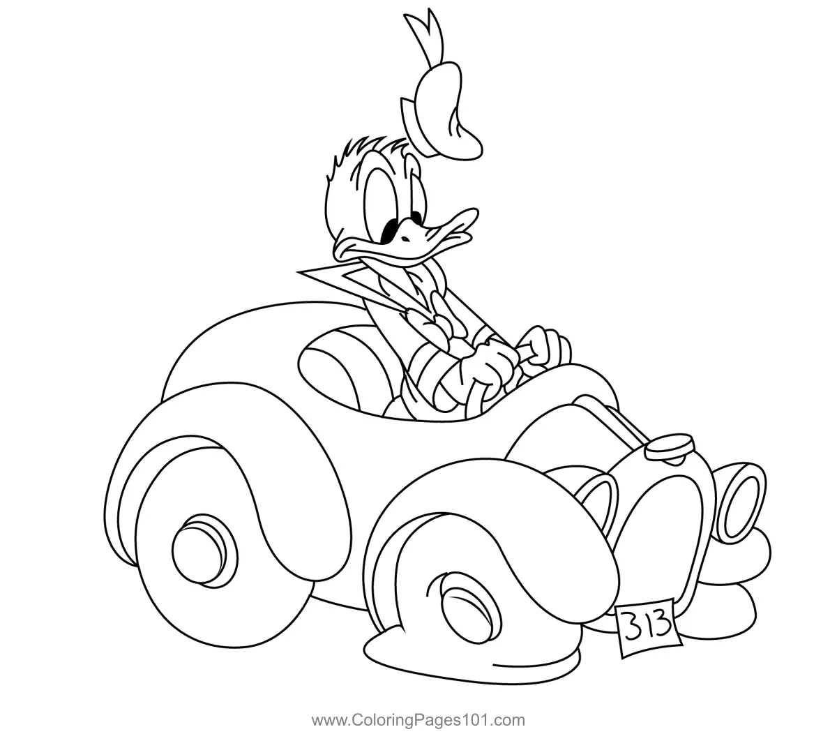 Donald Duck Coloring Pages 8
