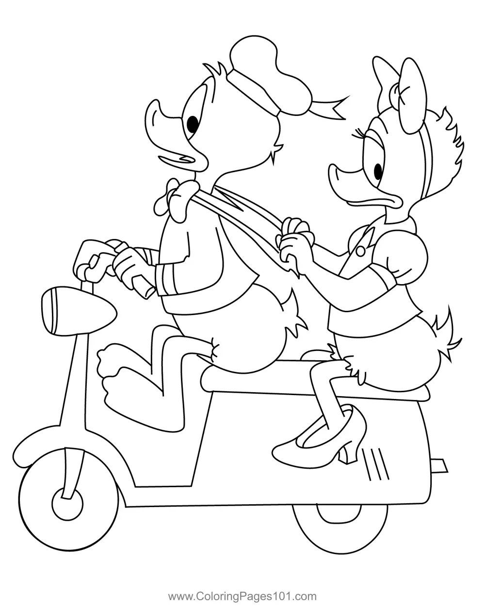 Donald Duck Coloring Pages 9