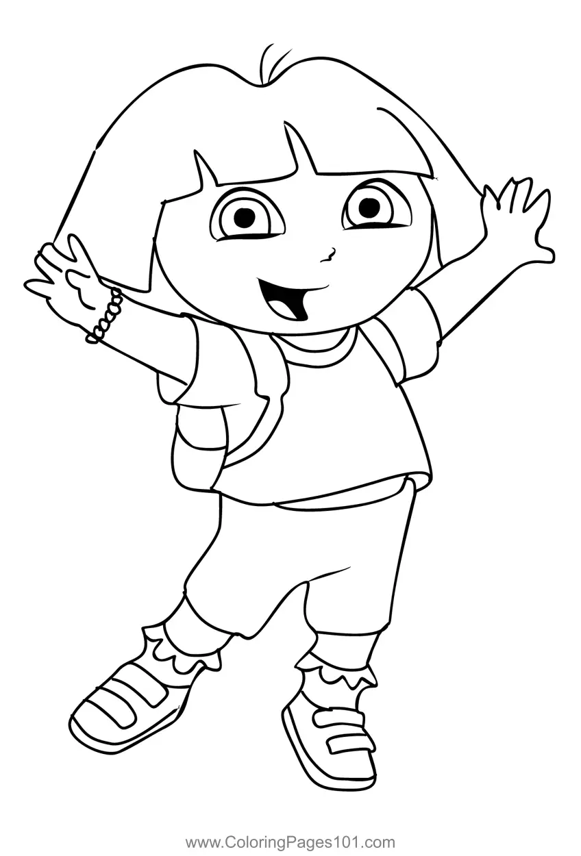 Dora the Explorer Coloring Pages 1