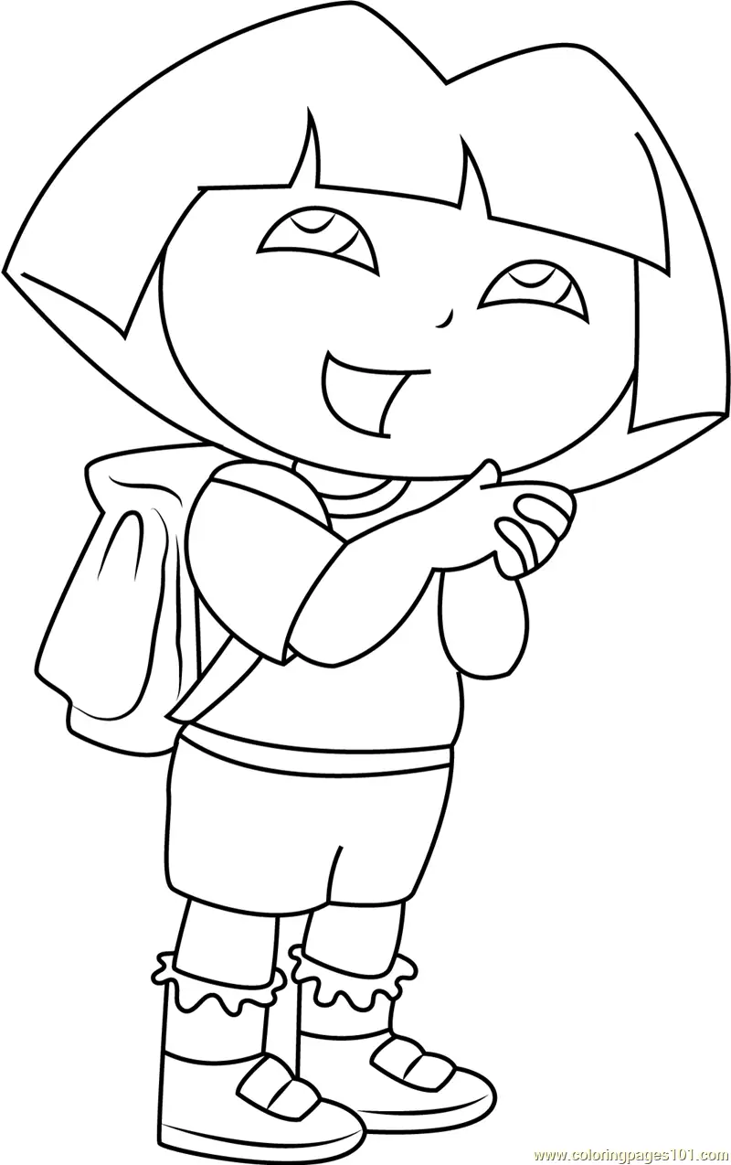 Dora the Explorer Coloring Pages 11