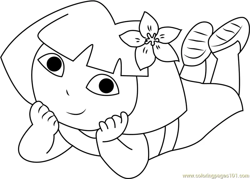 Dora the Explorer Coloring Pages 4