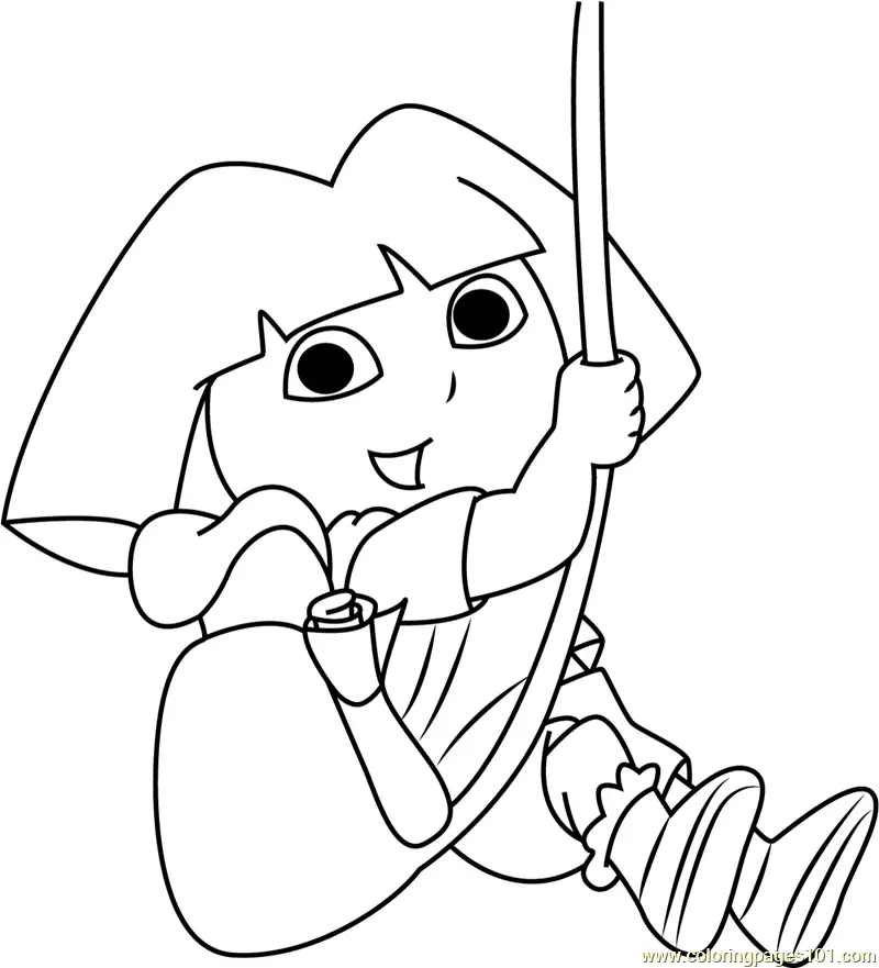 Dora the Explorer Coloring Pages 7