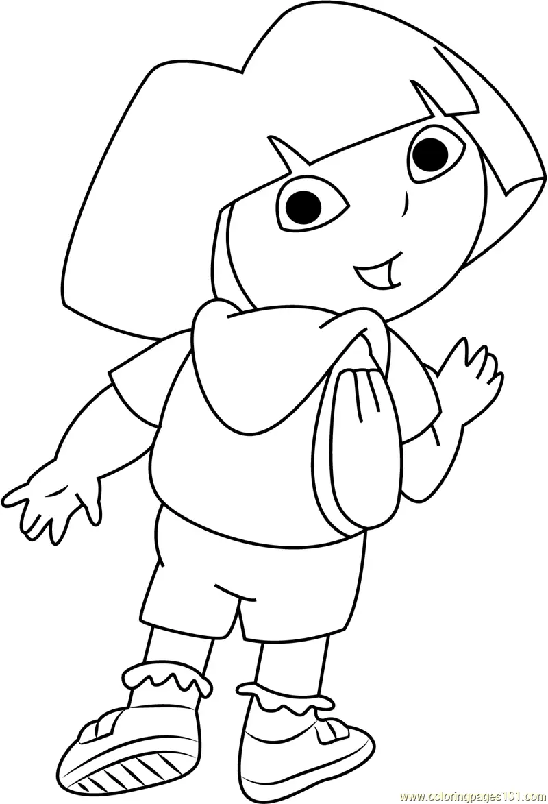 Dora the Explorer Coloring Pages 8