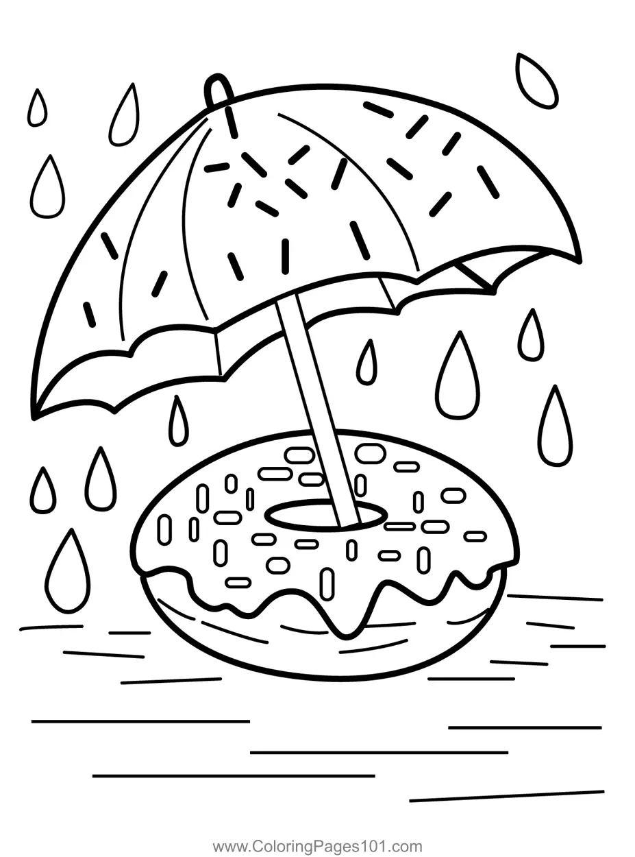 Doughnuts Coloring Pages 2