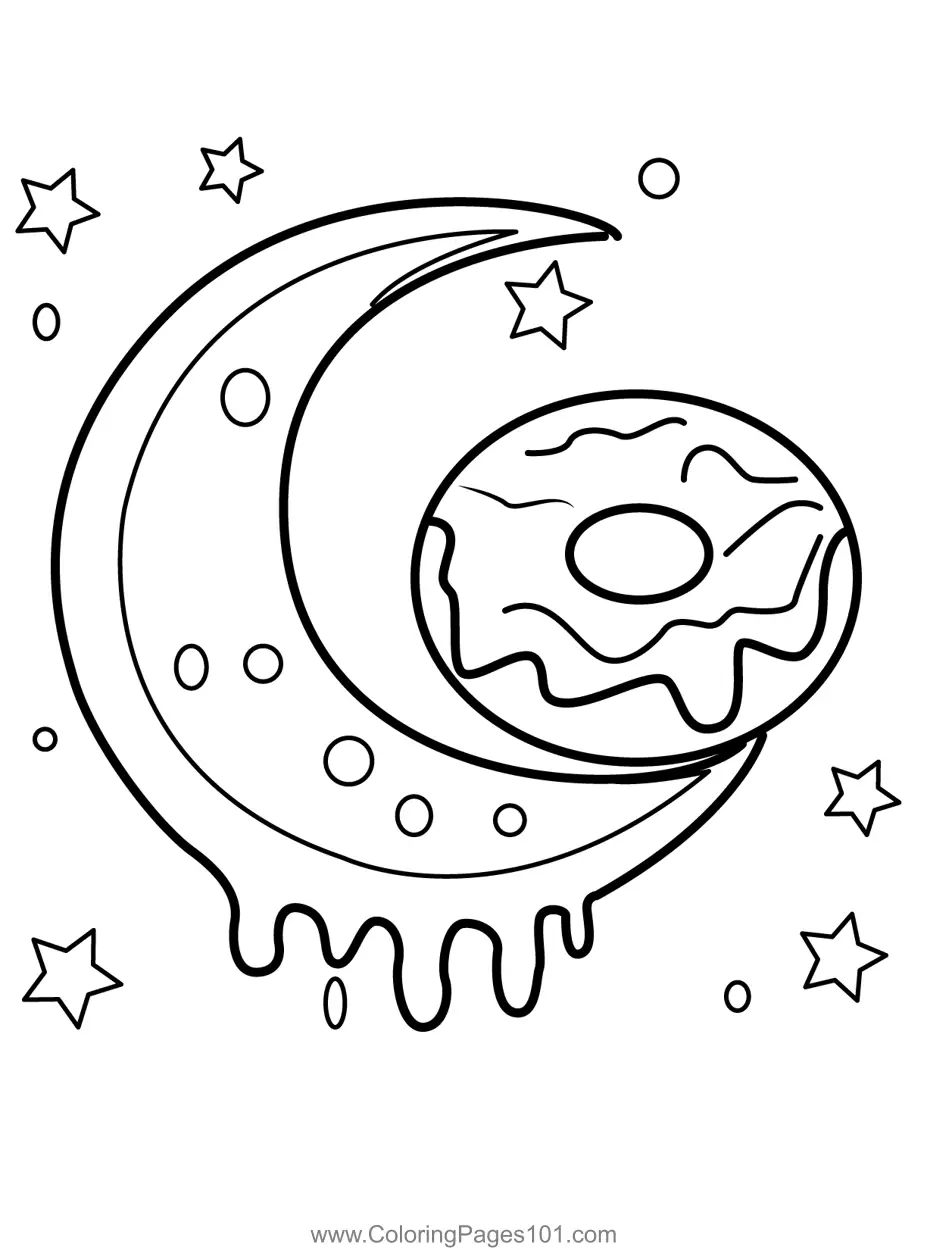 Doughnuts Coloring Pages 3