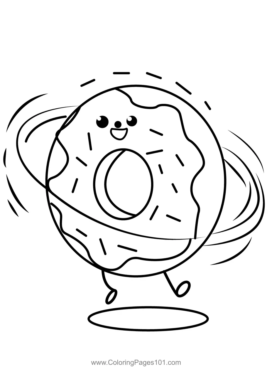 Doughnuts Coloring Pages 5