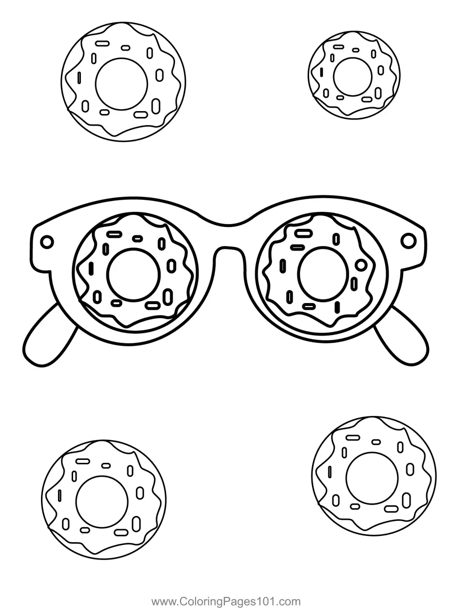 Doughnuts Coloring Pages 6