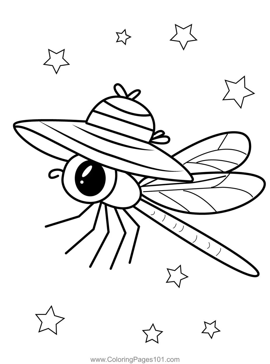Dragonflies Coloring Pages 2
