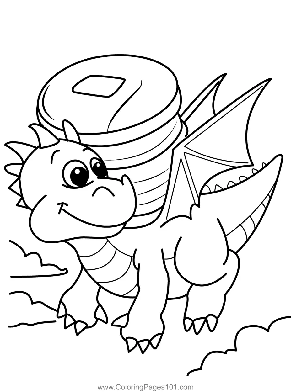 Dragons Coloring Pages 1