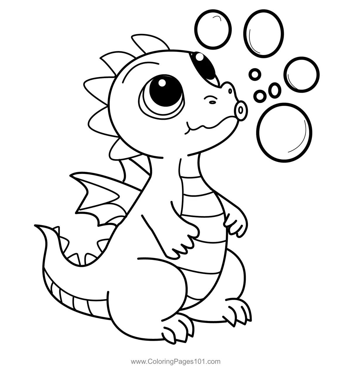 Dragons Coloring Pages 6