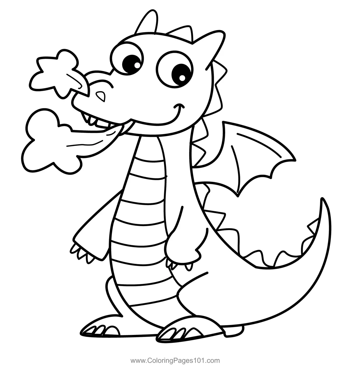 Dragons Coloring Pages 7