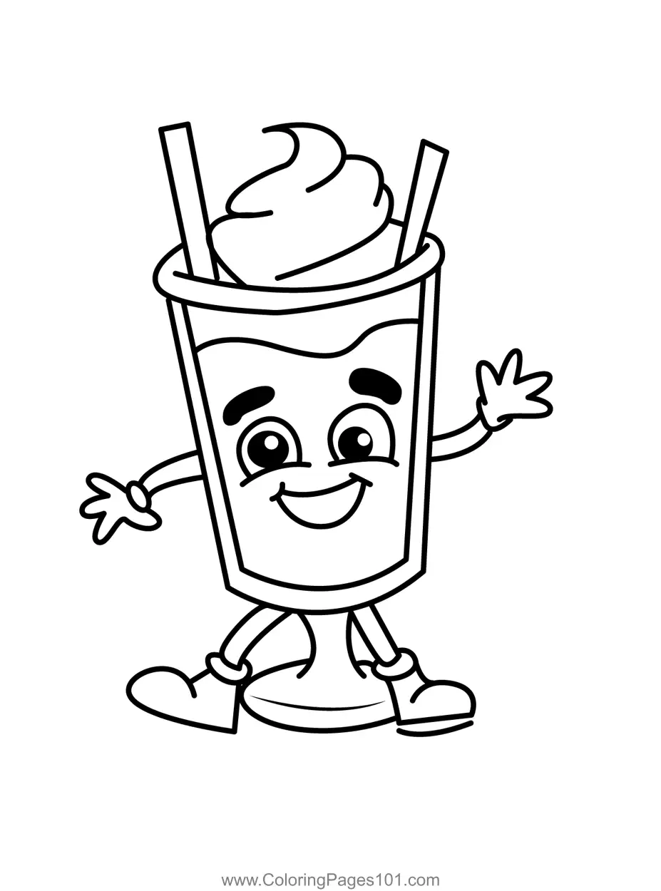 Drinks Coloring Pages 3