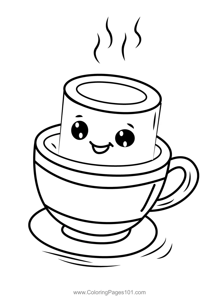 Drinks Coloring Pages 4