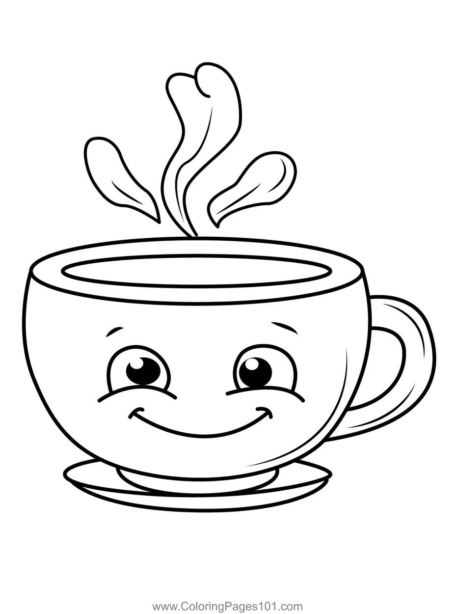 Drinks Coloring Pages 7
