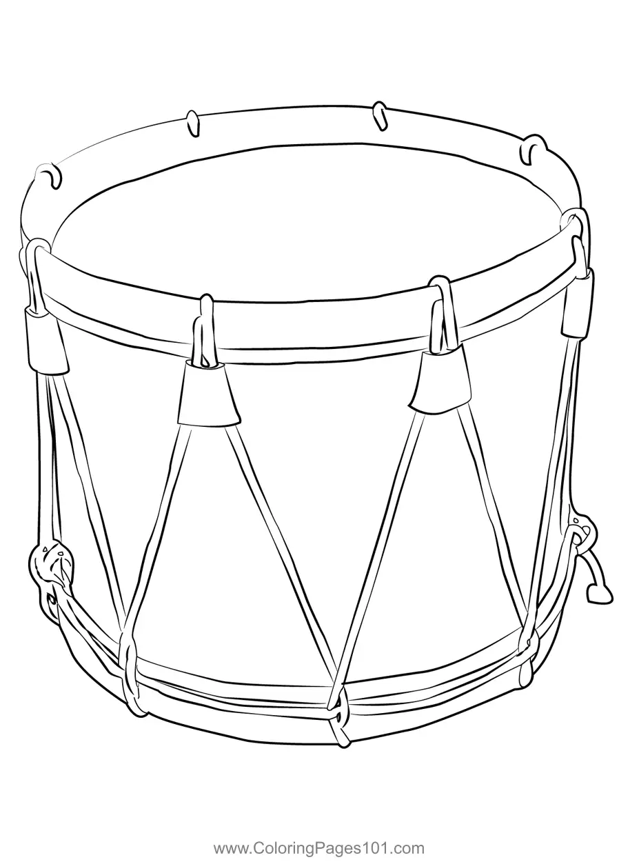 Drum Coloring Pages 10