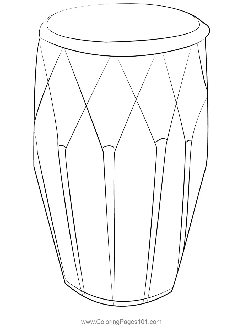 Drum Coloring Pages 6