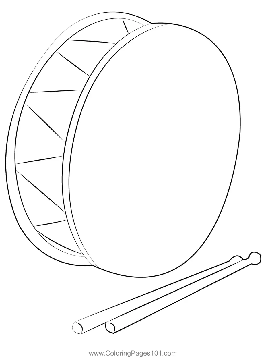 Drum Coloring Pages 7
