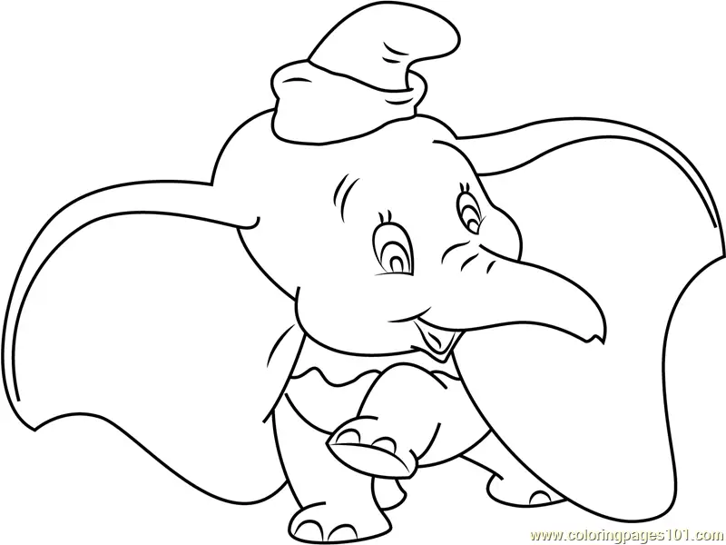 Dumbo Coloring Pages 11