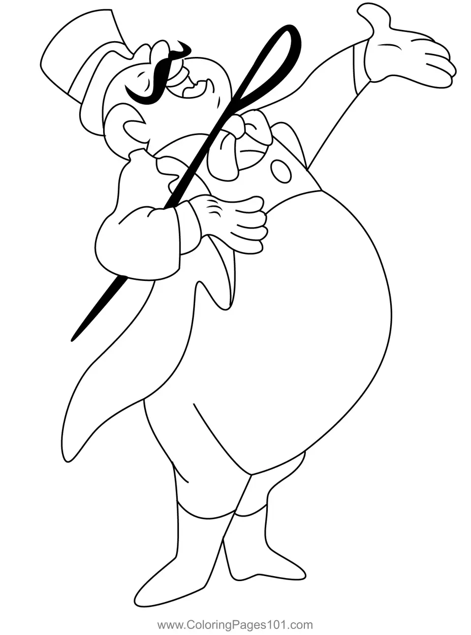 Dumbo Coloring Pages 4