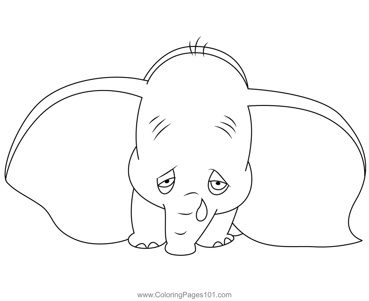 Dumbo Coloring Pages 6