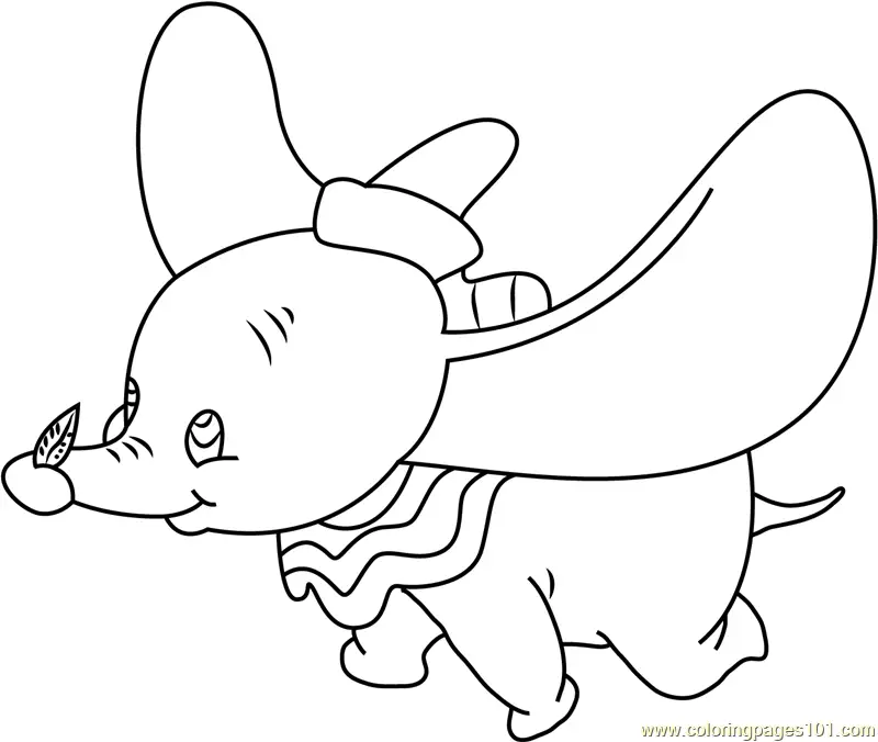 Dumbo Coloring Pages 9