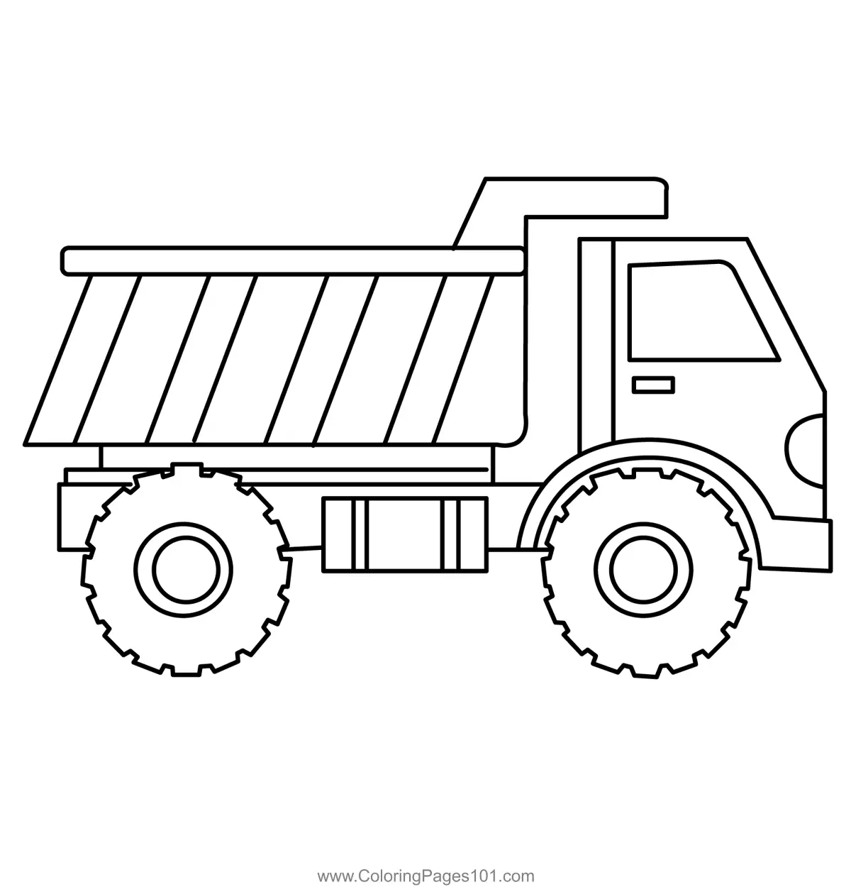 Dump Trucks Coloring Pages 2