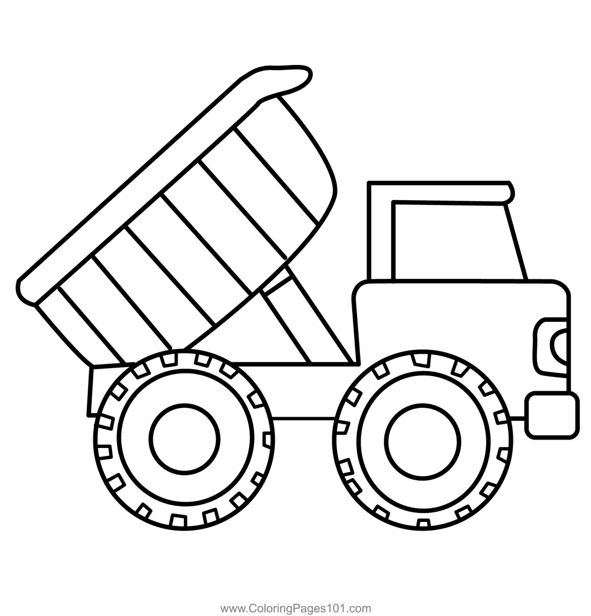 Dump Trucks Coloring Pages 3