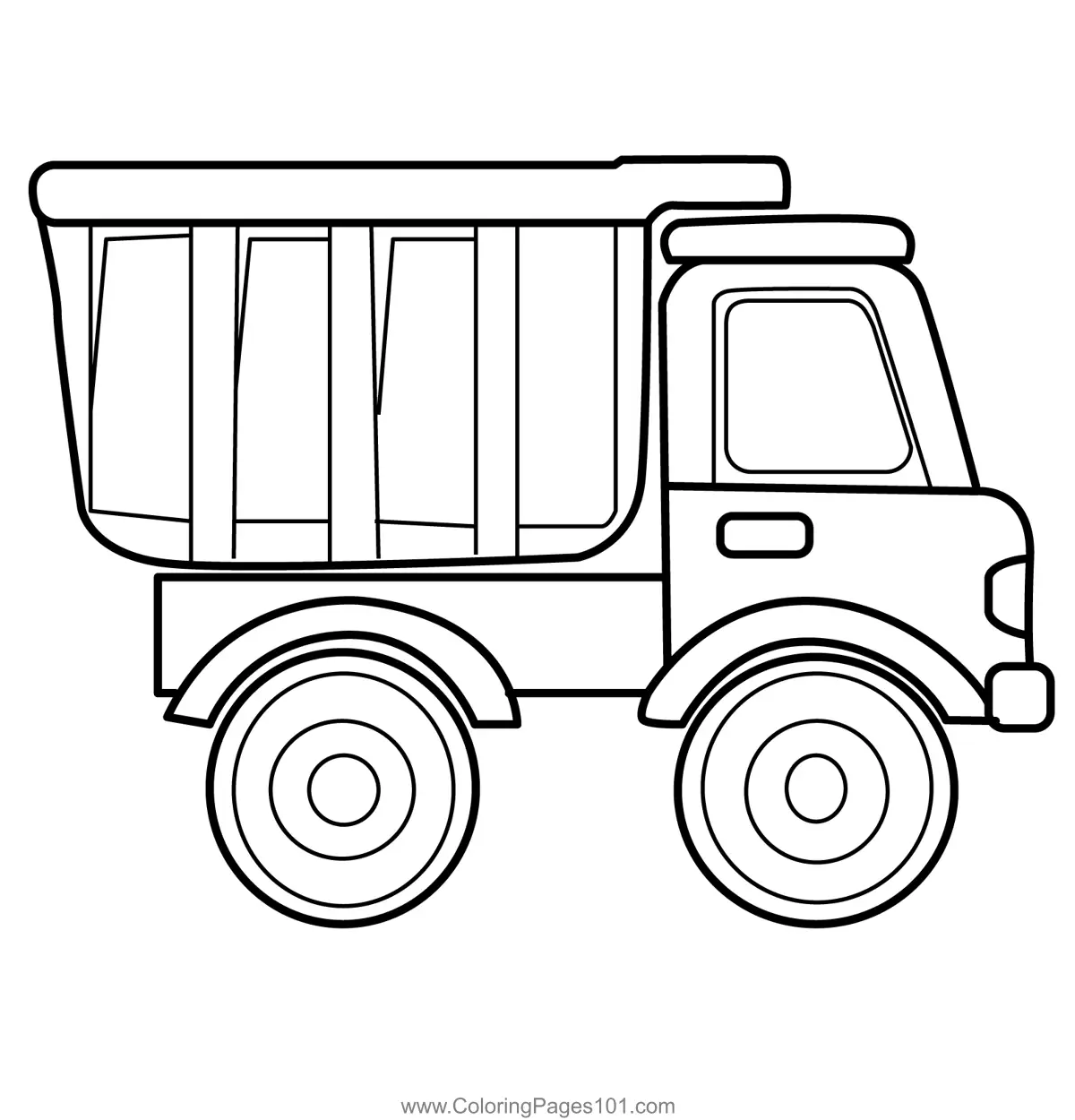 Dump Trucks Coloring Pages 4