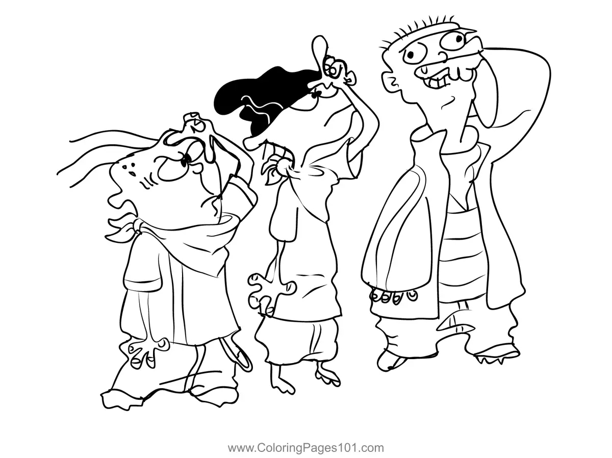 Ed Edd n Eddy Coloring Pages 1