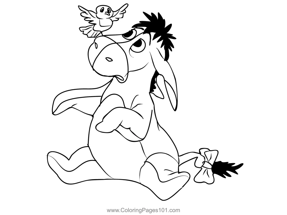 Eeyore Coloring Pages 1