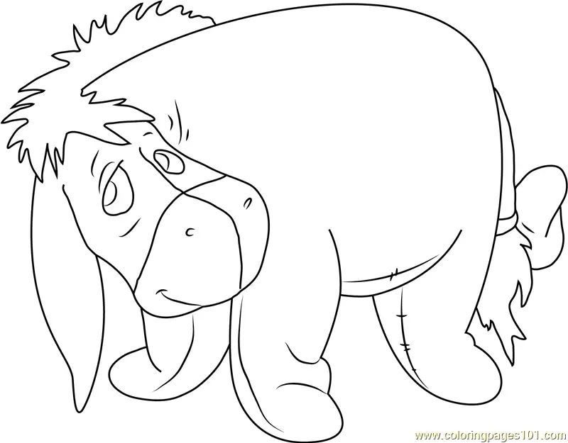 Eeyore Coloring Pages 4