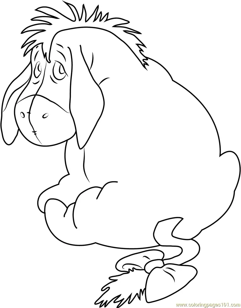 Eeyore Coloring Pages 5