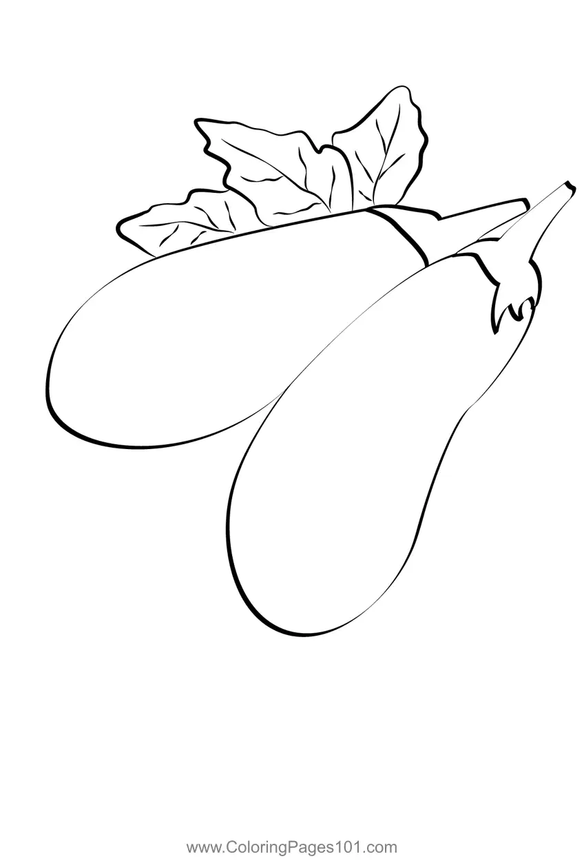 Eggplant Coloring Pages 3