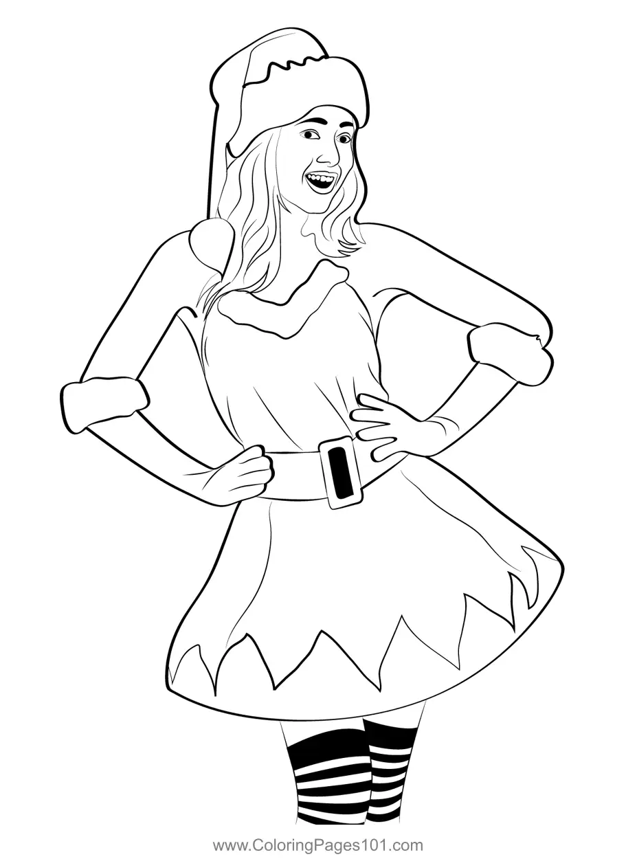 Elfs Coloring Pages