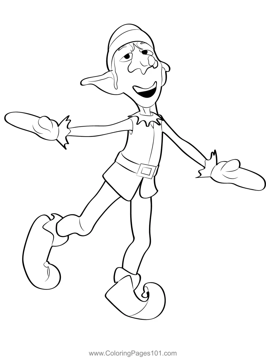 Elfs Coloring Pages 4