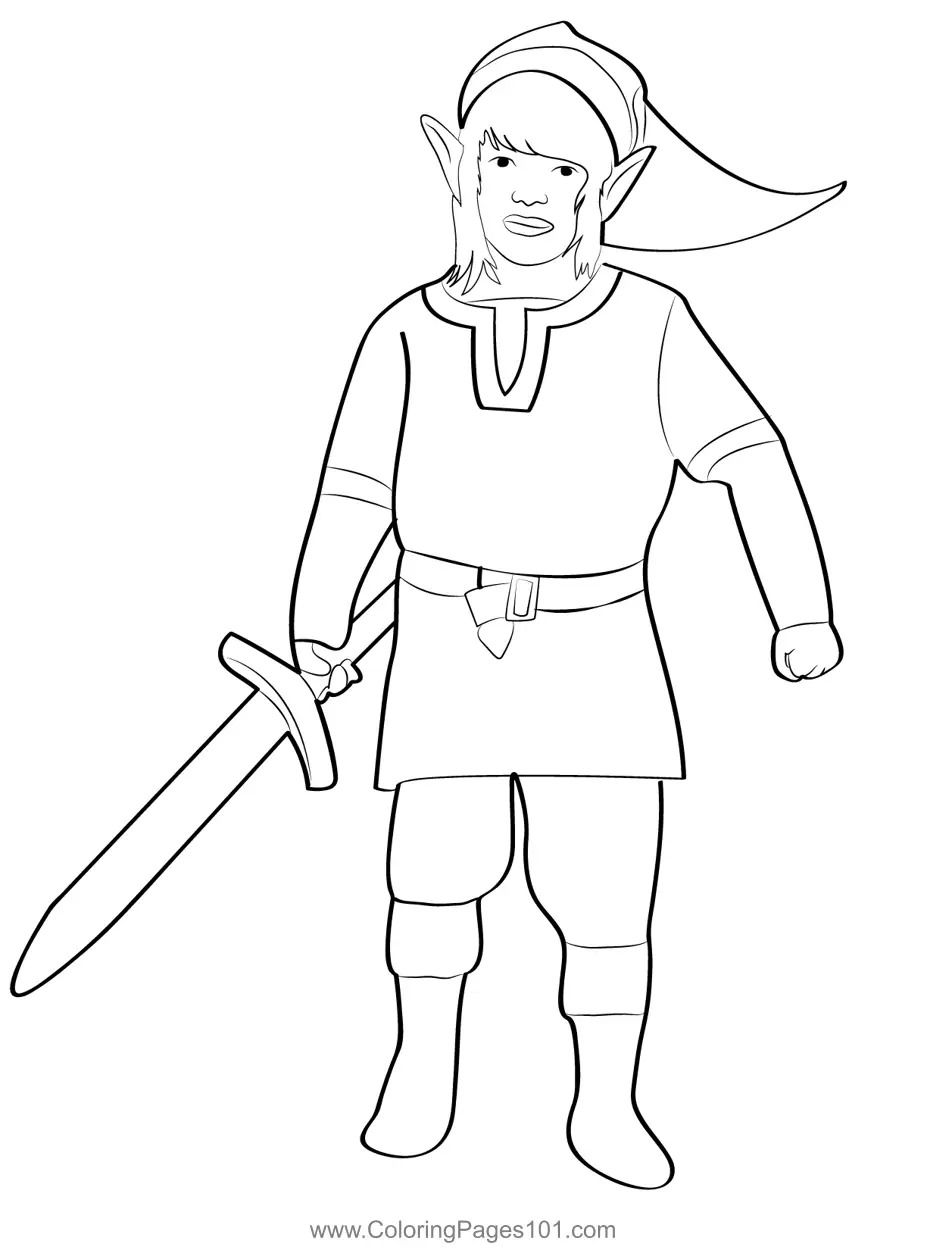 Elfs Coloring Pages 5