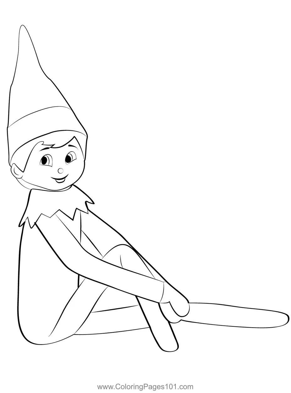Elfs Coloring Pages 7