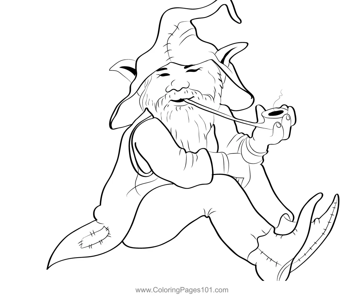 Elfs Coloring Pages 9