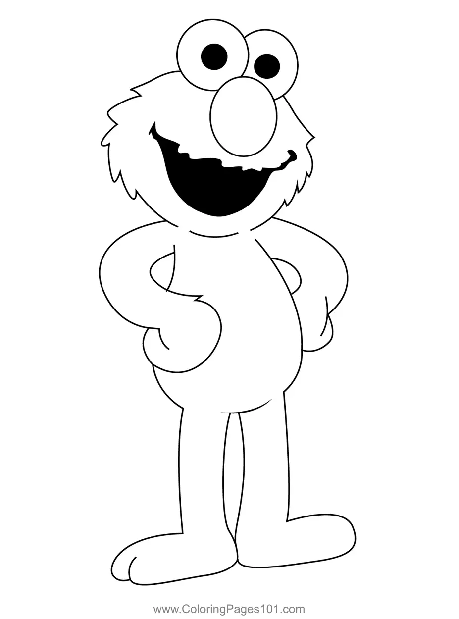 Elmo Coloring Pages 1