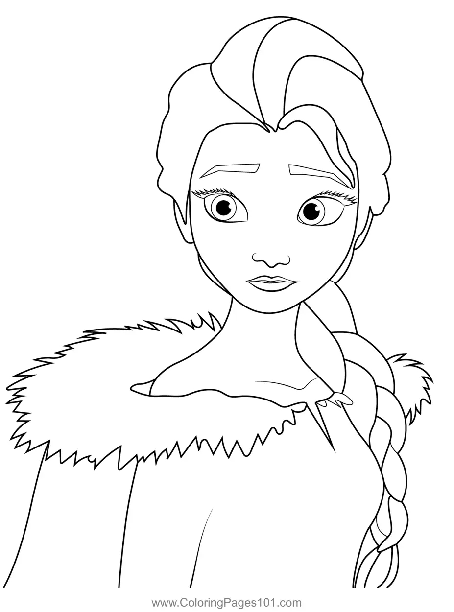 Elsa Coloring Pages 1