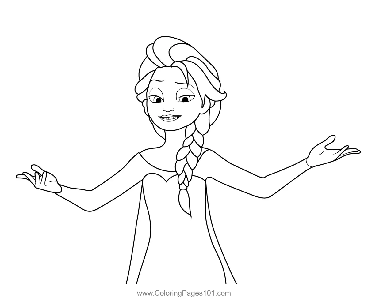 Elsa Coloring Pages 10