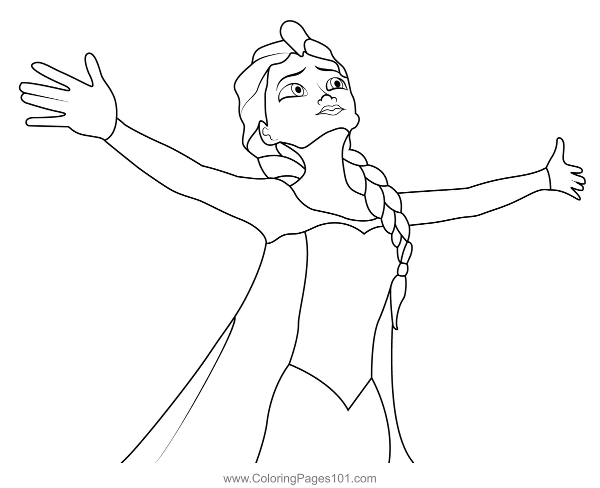 Elsa Coloring Pages 3