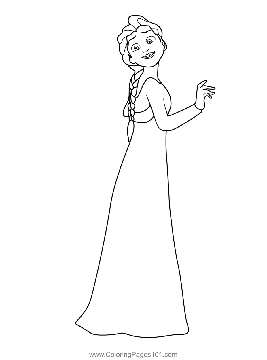 Elsa Coloring Pages 4