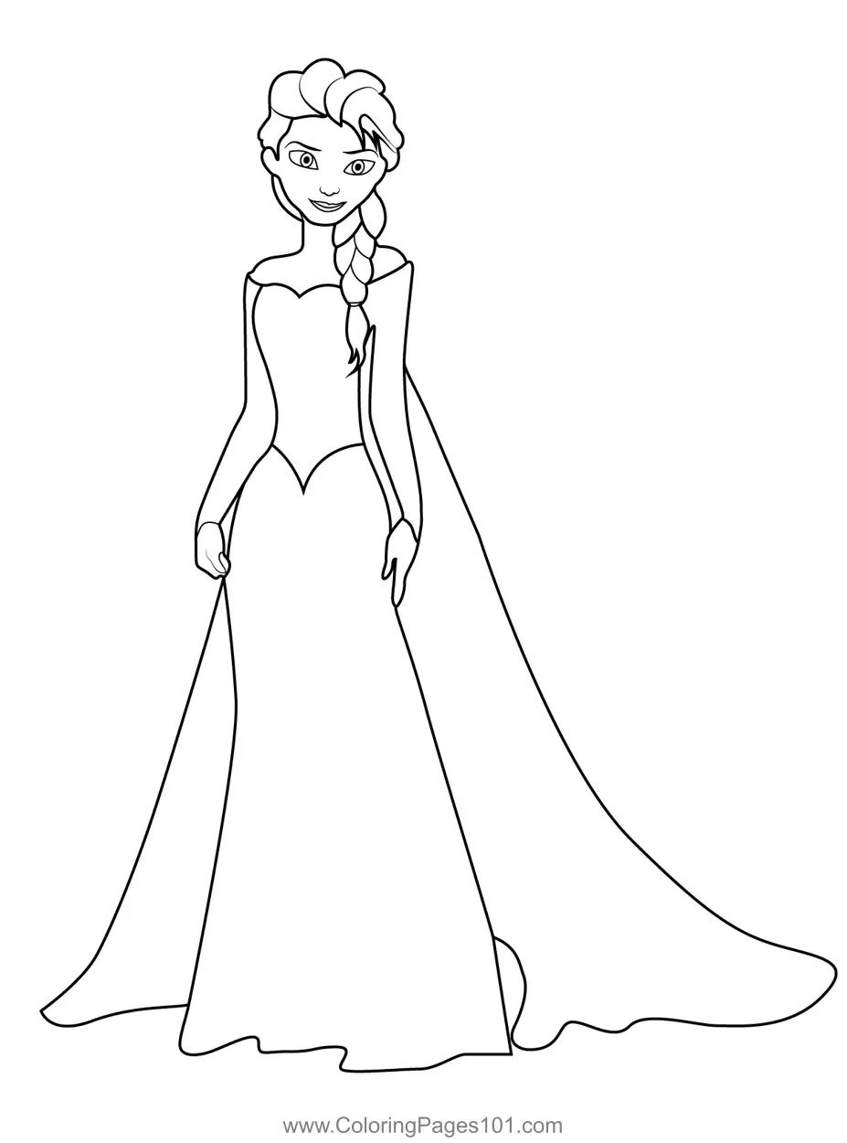 Elsa Coloring Pages 9